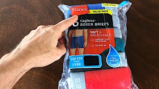 Hanes Boxer Briefs for Men Inside the Value Pack [upl. by Aer773]