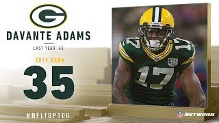 35 Davante Adams WR Packers  Top 100 Players of 2019  NFL [upl. by Wesla]