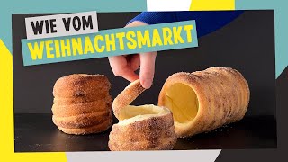 Baumstriezel ganz einfach zuhause selber machen  leckeres Trdelnik Rezept [upl. by Ahsiadal]