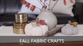 Fall Crafts Fabric Coffee Dye and Sweater Pumpkin [upl. by Luwana180]