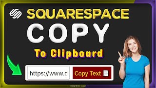 Let Visitors Copy Text Email URL Promo Codes on Squarespace website with quotCopy to Clipboardquot [upl. by Alvita]