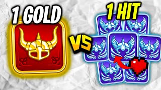 1 Gold VS 7 1HIT Diamonds AT ONCE WHO WINS [upl. by Roxana]