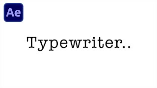 TYPEWRITER TEXT Effekt  After Effects Tutorial [upl. by Macpherson]