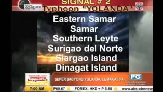 Tacloban folk seek safer ground as Yolanda nears [upl. by Ylimme34]