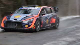 Neuville rallye Monte Carlo 2024 Flat out [upl. by Yraillih]