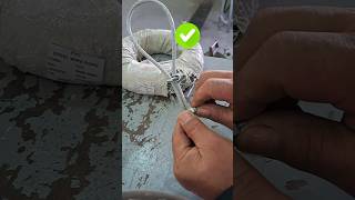 steel wire rope clamping process diy tutorial youtube youtubeshorts shortvideo shorts short [upl. by Tisman114]