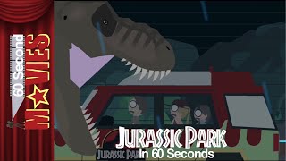 Jurassic Park 1993 in 60 Seconds And Reanimated in Stick Nodes [upl. by Saref]