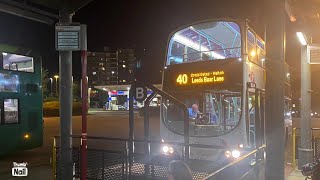 Backseat on First Leeds Volvo B9tl 37664 YJ58 RRY on The east leeds line 40 To seacroft bus station [upl. by Amliv]