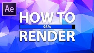 After Effects How To Render Default Rendering Method [upl. by Dylan690]