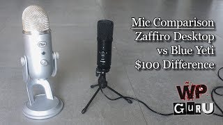 ZAFFIRO Desktop vs Blue Yeti  Microphone Comparison ASIN B07BVRQD8G [upl. by Anibur179]