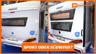 Südwind oder Sport Der Knaus 540 FDK WohnwagenVergleich  Modell 2022  Caravan Salon 2021 [upl. by Nohtahoj962]