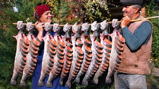 Fresh Trout Cooked in a Wood Fired Oven  A Traditional Delight [upl. by Annaeed253]