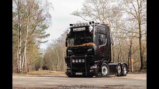 MOENS SCANIA S650 V8 NextGeneration Open pipe sounds ONBOARD [upl. by Naga638]