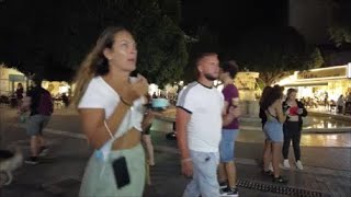 Heraklion nightwalking Nightlife Crete Greece Ηράκλειο Κρήτη Amoudara Kreta [upl. by Adnicul]