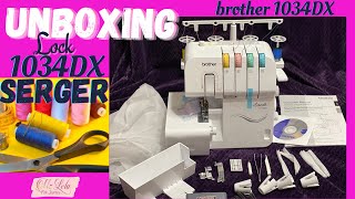 Brother “1034DX” Serger Whats in the Box Compact Overlock Machine “Unboxing” [upl. by Jarlath]