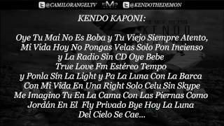 A LA DISTANCIA CON LETRA  KENDO KAPONI [upl. by Codee]