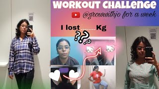 I tried growwithjo workout for a Week🏃 [upl. by Yecart]