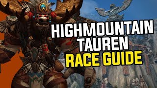 Tankiest Allied Race Battle For Azeroth Highmountain Tauren  Complete Race Explanation amp Guide [upl. by Merrie87]