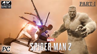 SandMans Rage Jonah My Sunshine  Spider Man 2  PC Gameplay  4k 60 FPS [upl. by Jonathan301]