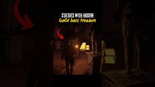 Gold bars hidden from strange statues rdr2 shorts [upl. by Ailecnarf]