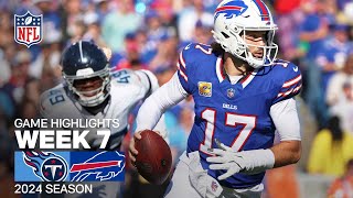 Tennessee Titans vs Buffalo Bills  2024 Week 7 Game Highlights [upl. by Ynnav]