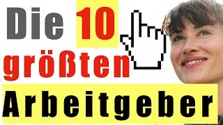 Die 10 GRÖßTEN Arbeitgeber Deutschlands 🇩🇪💼  Meiste Mitarbeiter [upl. by Keelin591]