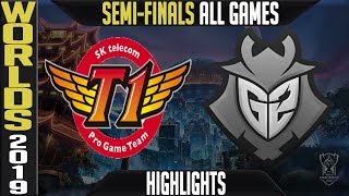 SKT vs G2 Highlights ALL GAMES  Worlds 2019 Semifinals  SK Telecom T1 vs G2 Esports [upl. by Ori]