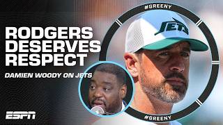 GIVE AARON RODGERS THE RESPECT HE DESERVES  Damien Woody on the New York Jets  Greeny [upl. by Flinn]