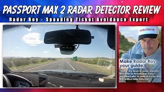 Passport Max2 Radar Detector Review [upl. by Yesteb]