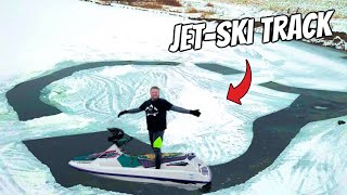 I Built a JetSki Track On Ice [upl. by Anissa276]