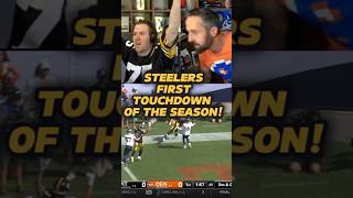 THE STEELERS SCORE THEIR SEASONS FIRST TDthatsgoodsportsnfl steelers broncos reaction [upl. by Zeus785]