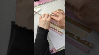 Use your paper scraps to make a simple card panel cardmakingtechnique [upl. by Gabriello]