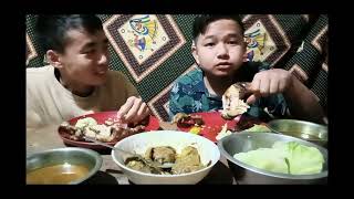 Mukbang with Chicken legsChicken thighs amp soup  PouningwangbouPamaidy1hy [upl. by Enobe32]