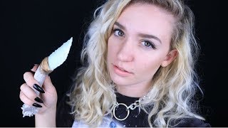 Poking amp Stabbing YOU w my Knife Collection ASMR whispering tapping rambling [upl. by Suinotna869]