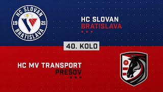 40kolo HC Slovan Bratislava  HC MV Transport Prešov HIGHLIGHTS [upl. by Josephson]