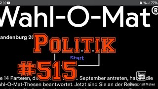 Politik515 Wahlomat Brandenburg 2024 [upl. by Ethbun]