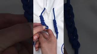 Sweater rope knotting fancy knotting rope braiding tutorial simple and easy to learn [upl. by Raamaj277]