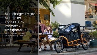 Multicharger Multitinker Load Packster 70 Transporter The best bike for transporting children [upl. by Ardel]