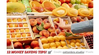 Interesting Facts 🥸 Twelve Tips To Help You Save Money On Groceries 🤩 [upl. by Sewoll]