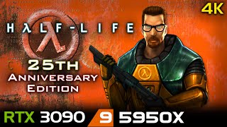 HalfLife 25th Anniversary Edition 2023  4K  RTX 3090  5950X  Unlocked FPS [upl. by Adriaens461]