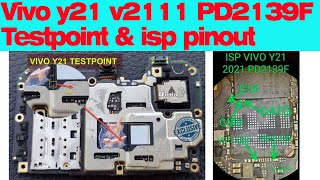 Vivo Y21 PD2139F V2111 test point isp pinout [upl. by Rodolfo]