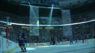 Canucks Vs Hawks  Game 1 Entrance amp Anthems  2011 Playoffs  041311  HD [upl. by Meri486]