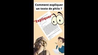 Comment expliquer un texte de philosophie [upl. by Nazus]