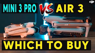 DJI Mini 3 Pro vs DJI Air 3  FULL COMPARISON [upl. by Anirbaz]