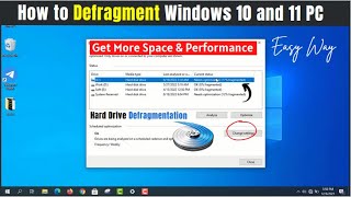 How to Defrag Your Hard Drive in Windows 10 amp 11 Disk Defragmentation Explained [upl. by Sorcha]