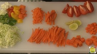 Cuts of Vegetables By Vahchef  vahrehvahcom [upl. by Niatsirhc]