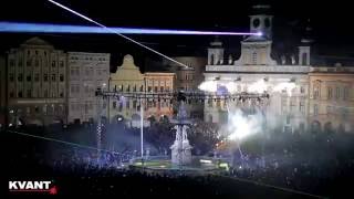 Outdoor Laser Show Projectors  Kvant Spectrum lasers used for a City Gathering [upl. by Steep]