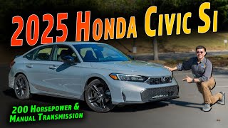 2025 Honda Civic Si Review  Its All About The Manual Transmission [upl. by Nylsej595]