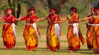 Amra Sobai Raja  Rabindra Sangeet  Dance performed by Thanchi students  26 March 2017 [upl. by Nailuj664]