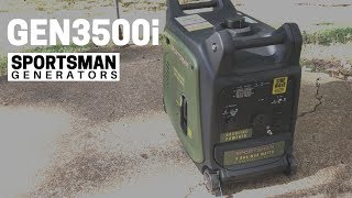 Sportsman GEN3500i 3000 watt portable Inverter Generator  Overview and First Run [upl. by Barnett203]